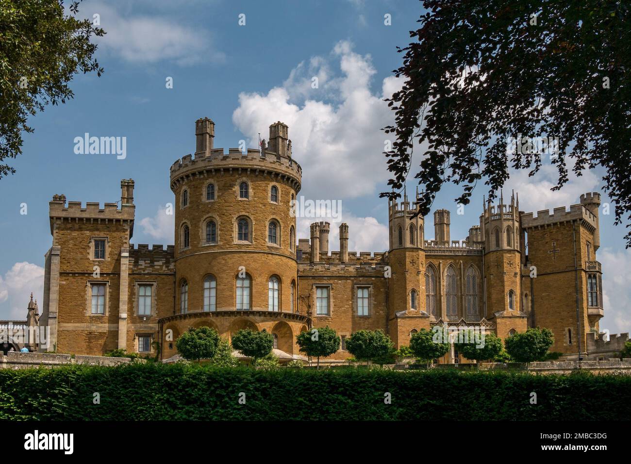 Castillo de Belvoir, Leicestershire, Inglaterra, Reino Unido Foto de stock