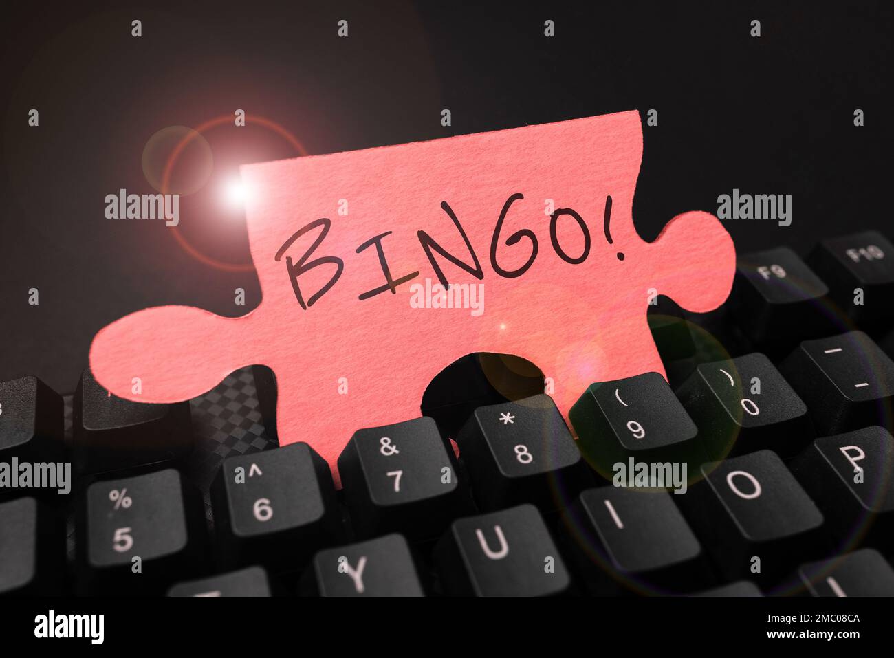 Escritura mostrando texto Bingo. Concepto que significa juego de azar