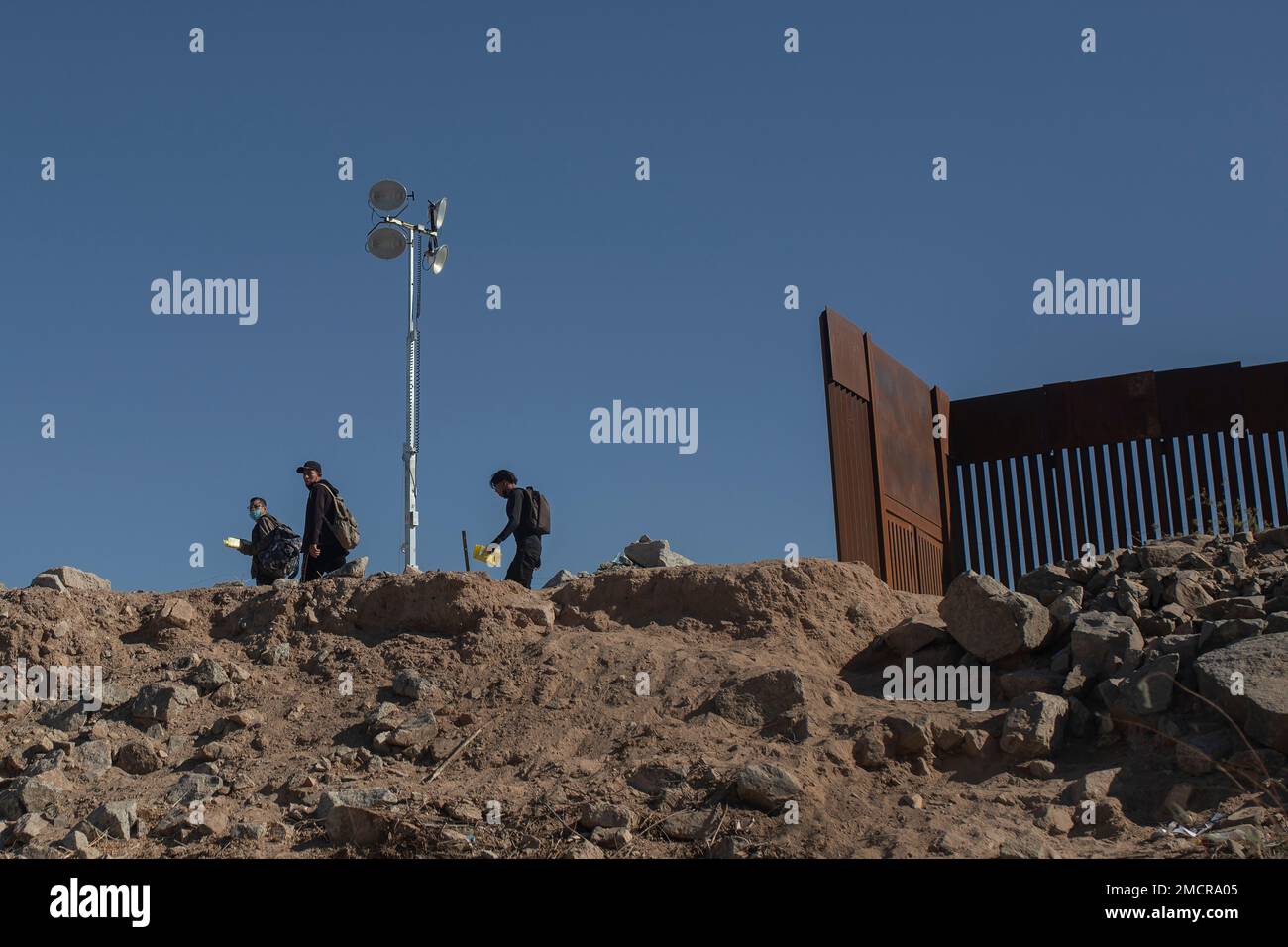 CORRECTS SPELLING OF VILLALTA Nicaraguan migrants Benjamin Villalta