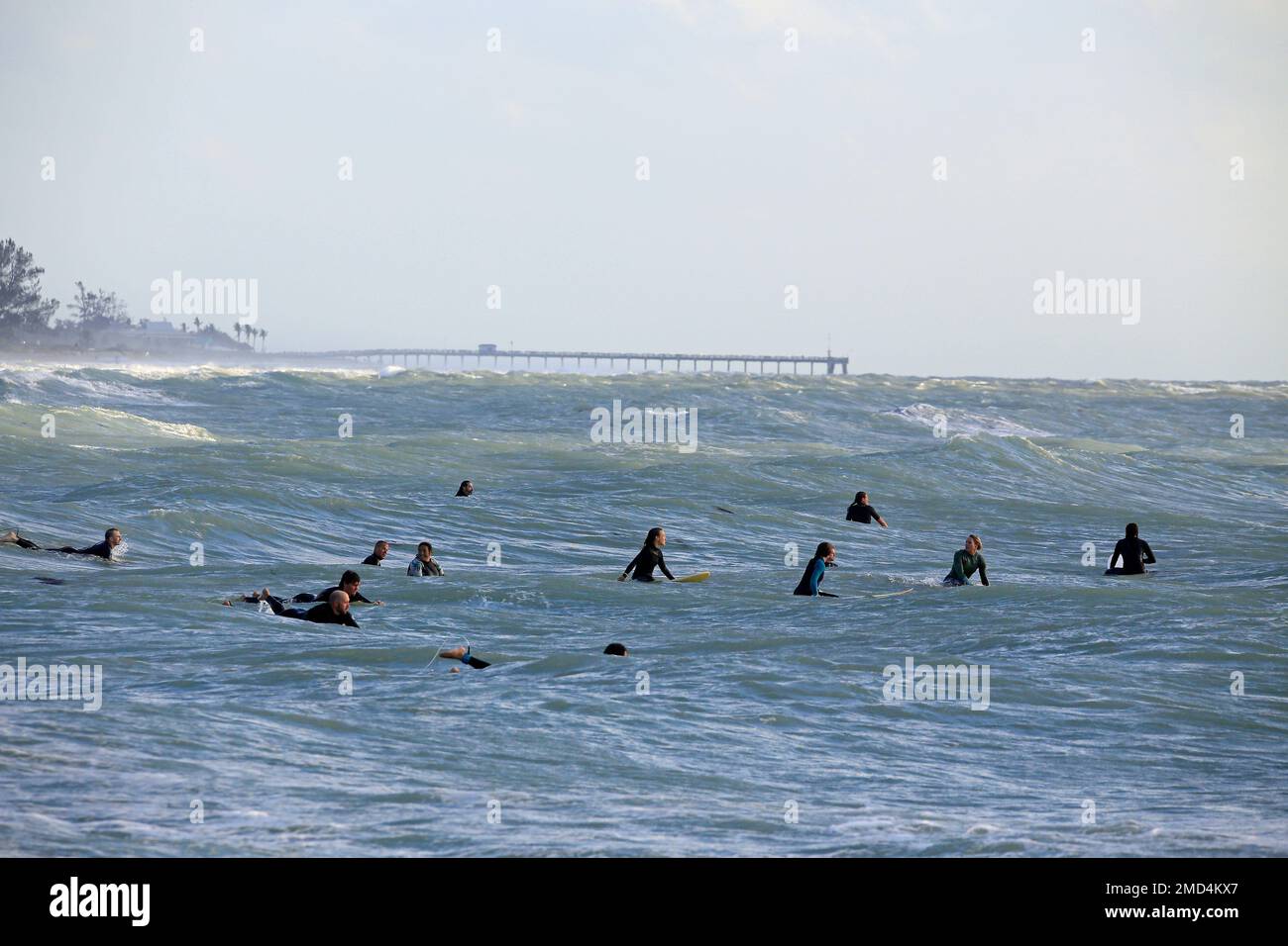 surfers venice beach florida Foto de stock