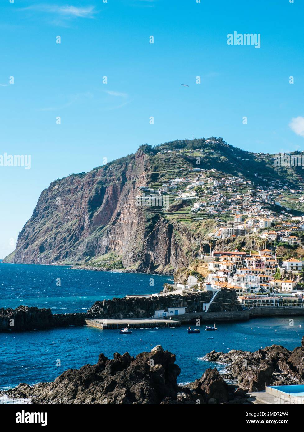 Câmara de Lobos, pueblo cerca de Funchal en la isla de Madeira, Portugal Foto de stock