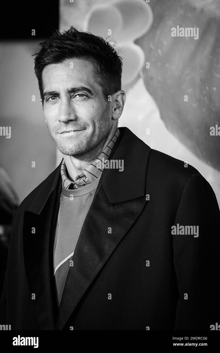 Jake Gyllenhaal fotografiado durante la sesión celebrada en Cineworld Leicester Square, Londres, el jueves 17 de noviembre de 2022. Foto de Julie Edwards. Foto de stock