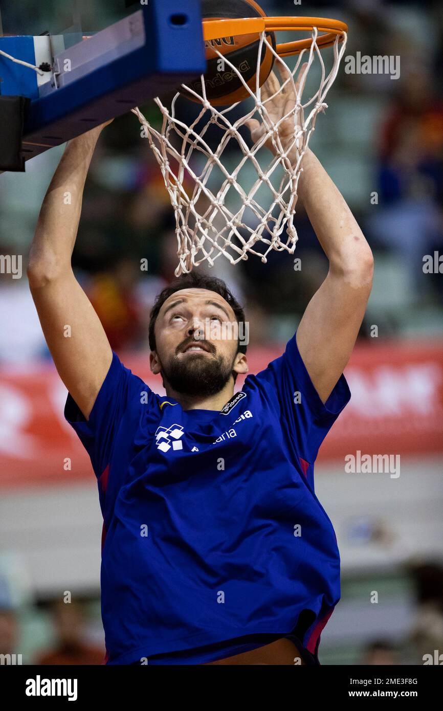 SERTAC SANLI, en el calentamiento previo al partido, UCAM Murcia CB vs  BARÇA, ACB, Liga de baloncesto Endesa, Primera División de Baloncesto, Liga  regular, día Fotografía de stock - Alamy