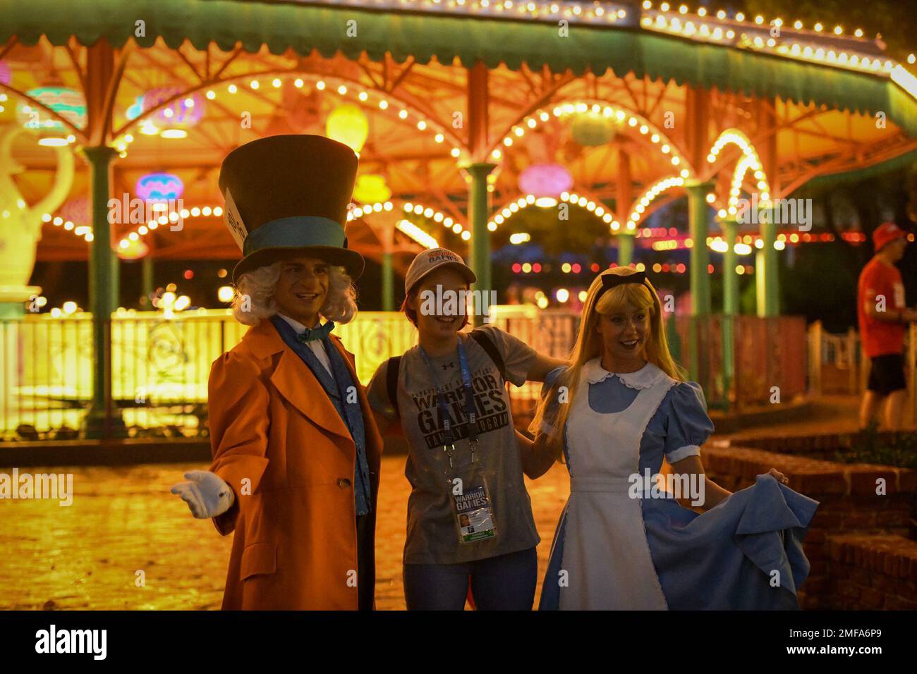 ORLANDO, Florida. (18 de agosto de 2022) Atletas, familias y amigos que participan en los Juegos del Guerrero de DoD 2022 asisten al Evento de Bienvenida a Amigos y Familia de los ORLANDO, Florida. (18 de agosto de 2022) Atletas, familias y amigos que participan en los Juegos del Guerrero de DoD 2022 asisten al Evento de Bienvenida a Amigos y Familia de los
