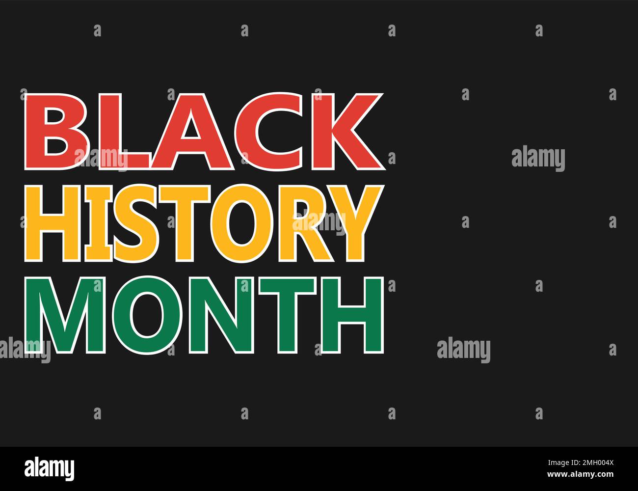 Fondos del Mes de la Historia Negra. Historia afroamericana. Evento anual. Ilustración vectorial Diseño gráfico. Ilustración del Vector