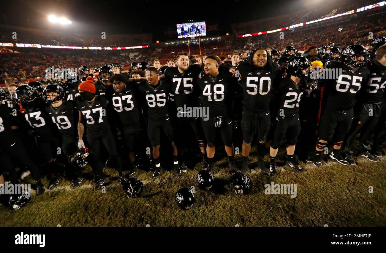FILE In This Nov 24 2018 File Photo Iowa State Players Celebrate file-in-this-nov-24-2018-file-photo-iowa-state-players-celebrate