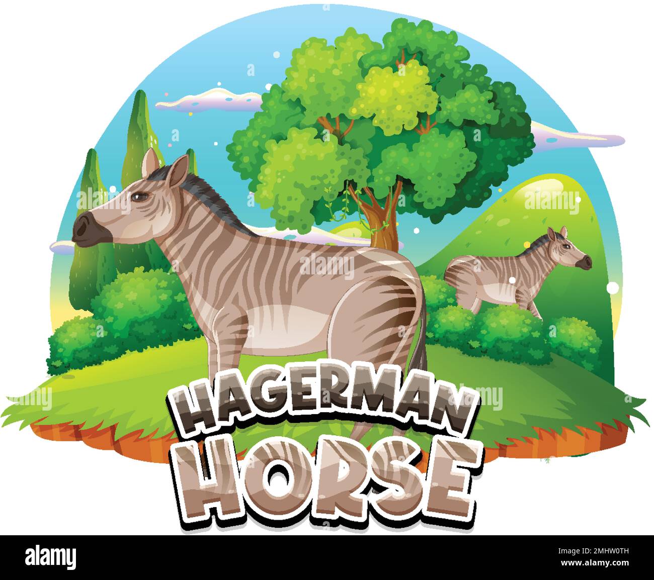 Caballo hagerman Imágenes vectoriales de stock Alamy