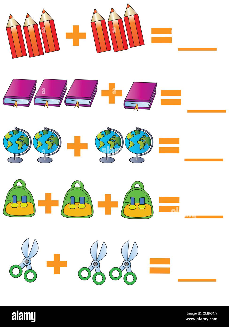 Matemáticas para niños Imágenes recortadas de stock - Alamy