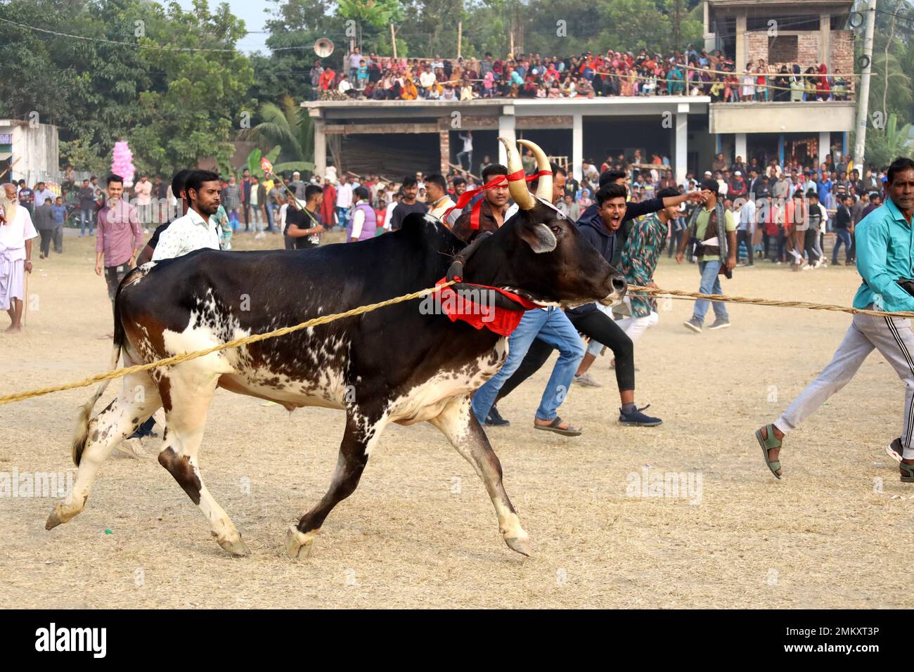 Nawabgonj, Dhaka, Bangladesh. 29th de enero de 2023. La gente local
