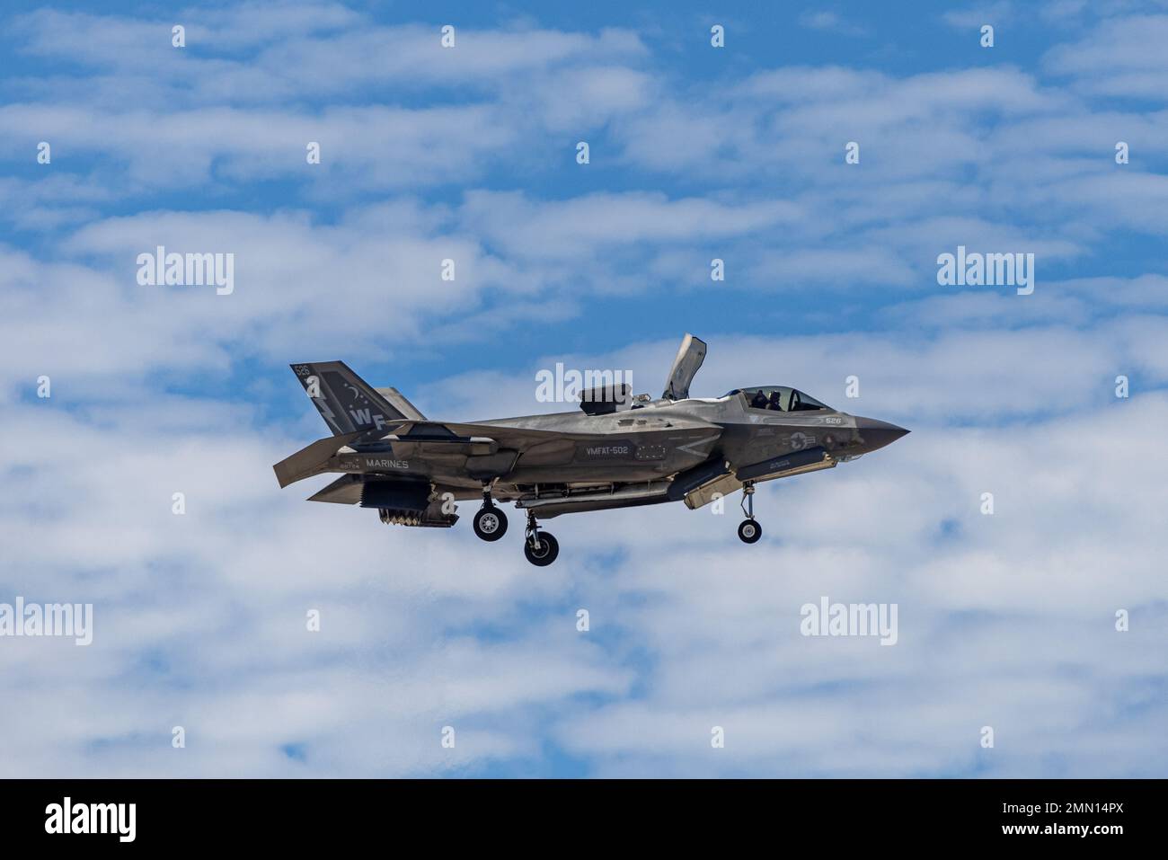 Un F35B Lightning II con 3rd Ala de Aeronaves Marinas, con base en