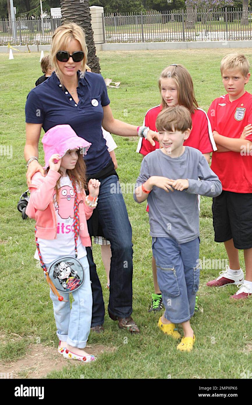 La pareja de actores David Duchovny y TŽa Leoni traen a sus hijos, su