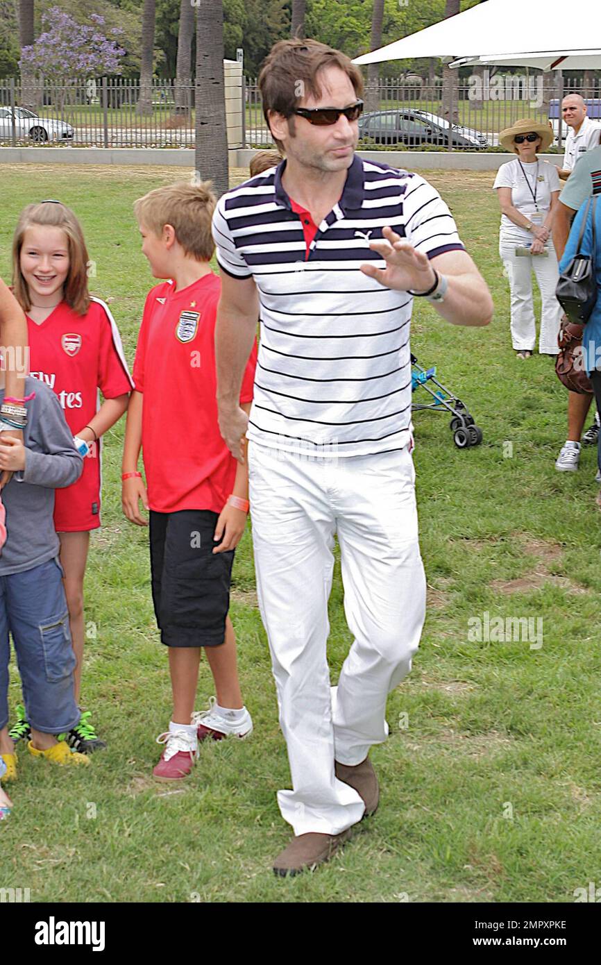 La pareja de actores David Duchovny y TŽa Leoni traen a sus hijos, su