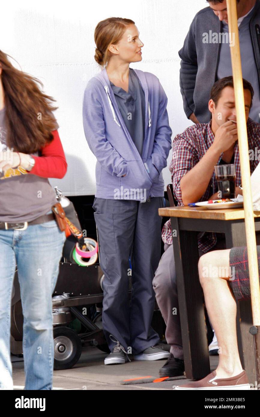 Natalie Portman y Ashton Kutcher filman