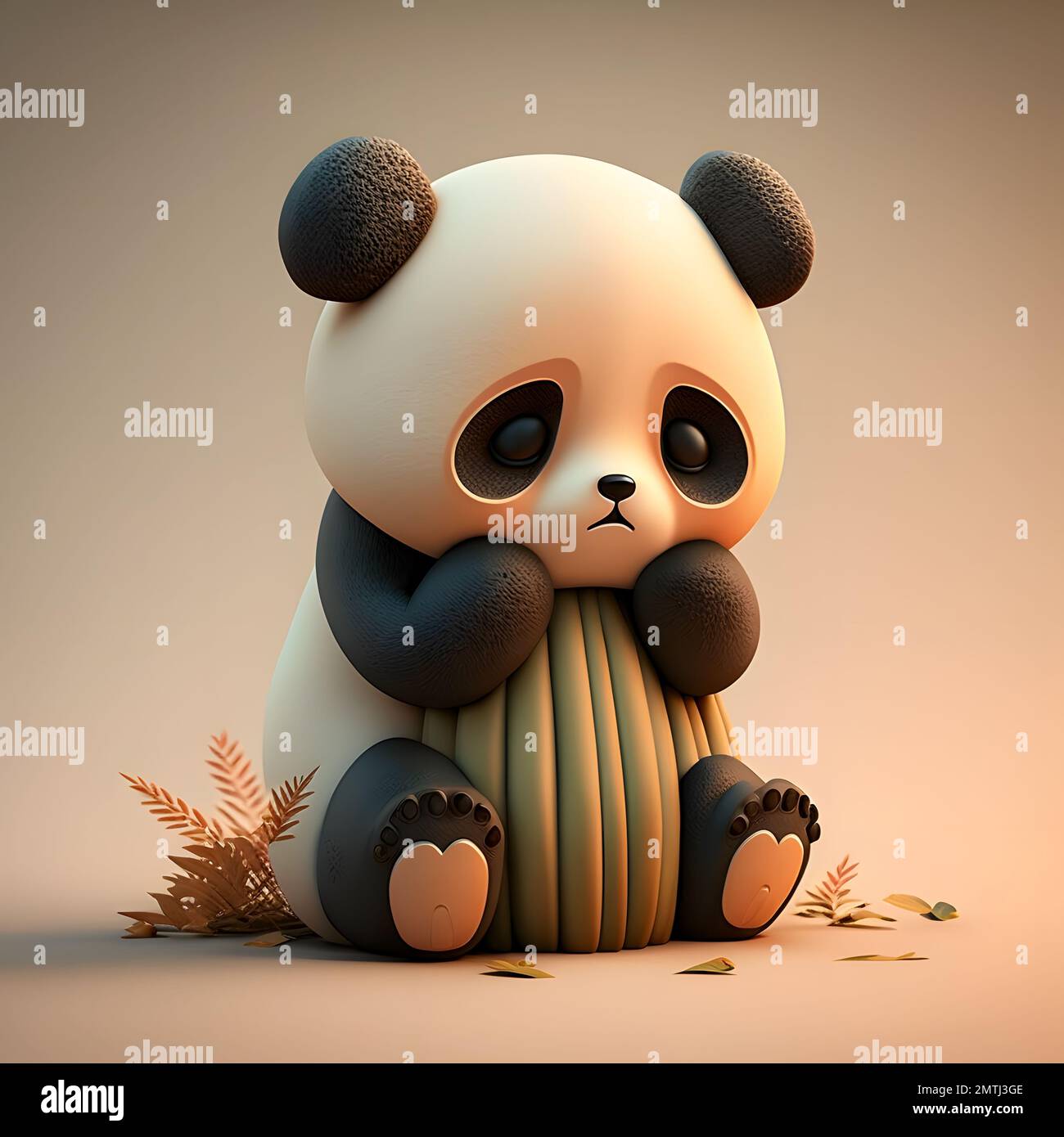 Una ilustración generada por la IA de un oso panda triste y lindo  Fotografía de stock - Alamy