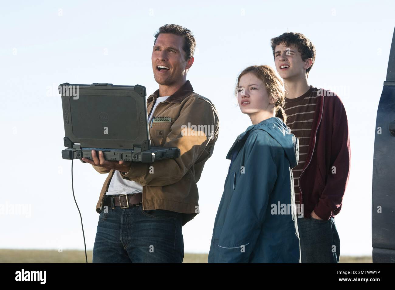 Año interestelar : 2014 USA Director : Christopher Nolan Matthew McConaughey, Mackenzie Foy, Timothée Chalamet Foto de stock