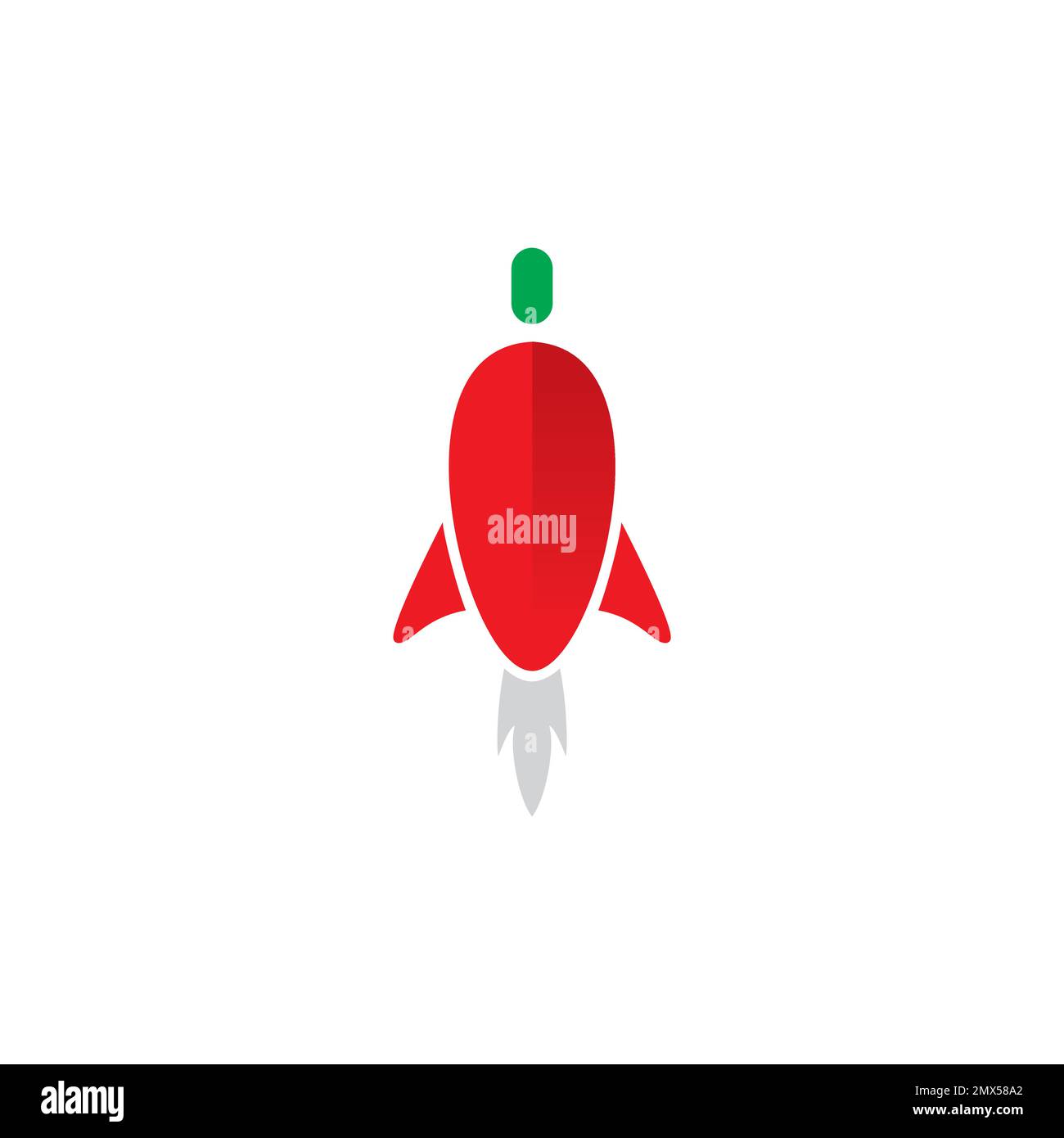 Rocket Chilli Diseño de Logo. Chilli icono Vector Ilustración del Vector