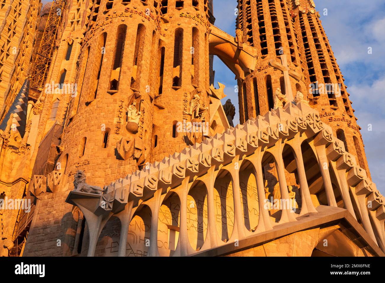 Fachada de La Pasión, Basílica de la Sagrada Familia. Barcelona. España