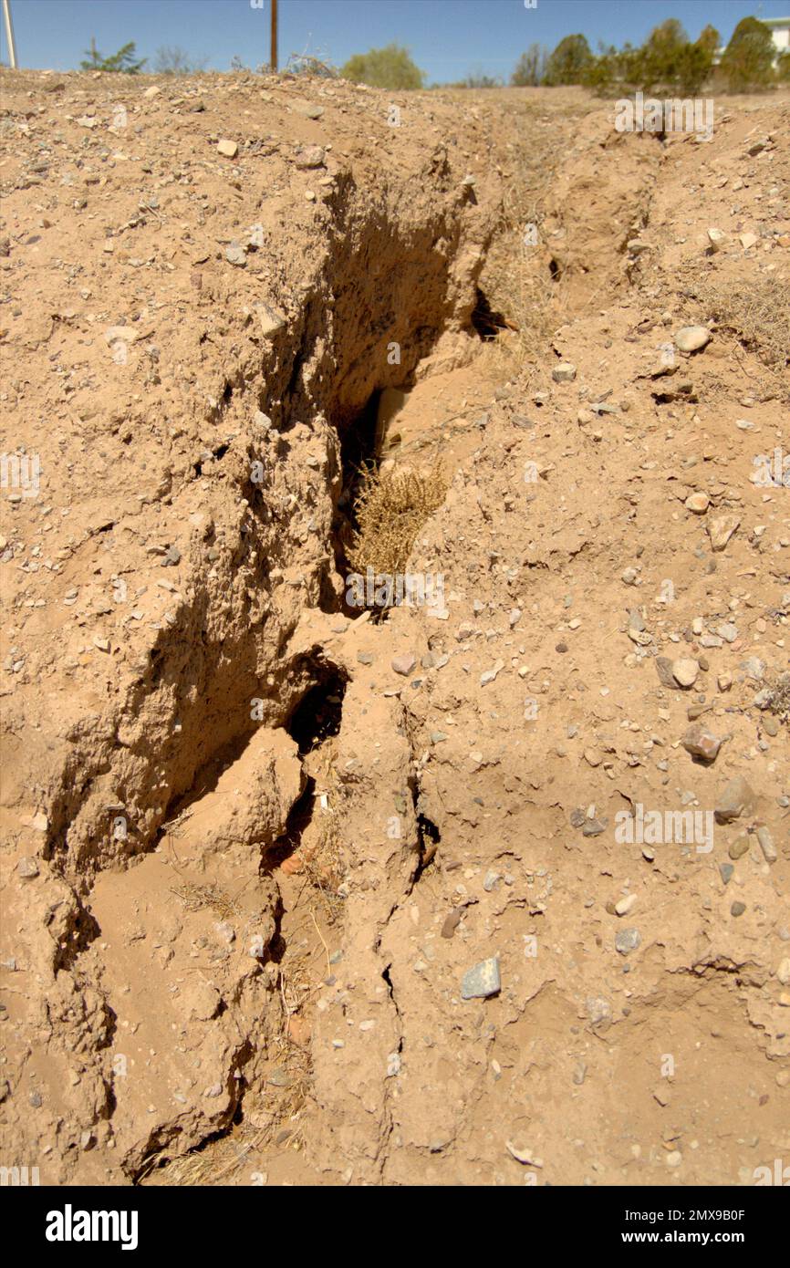 erosión del desierto Foto de stock