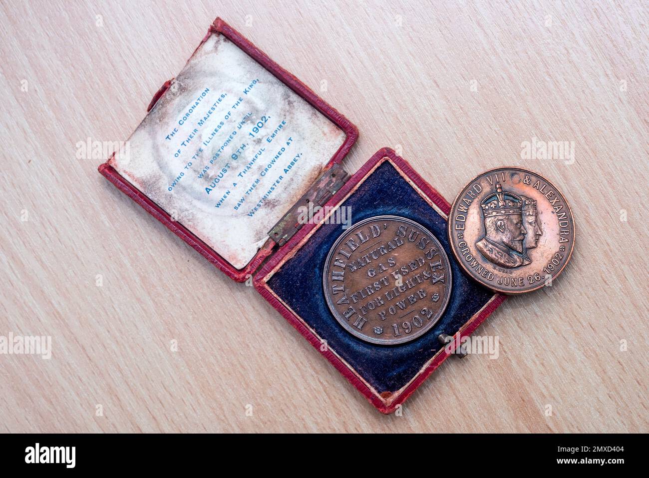 Heathfield, 18th 2023 de enero: Moneda que celebra la coronación del rey Eduardo VII Foto de stock