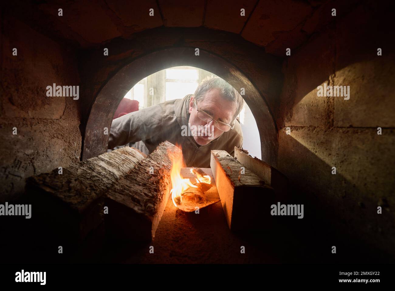 Pirómetro de Pared para Horno de Leña con Tubo de Cobre