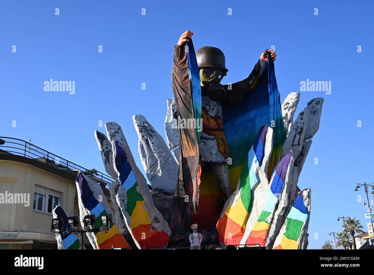 viareggio (italia) febrero 05-2023 ciento cincuenta carrozas de carnaval Foto de stock