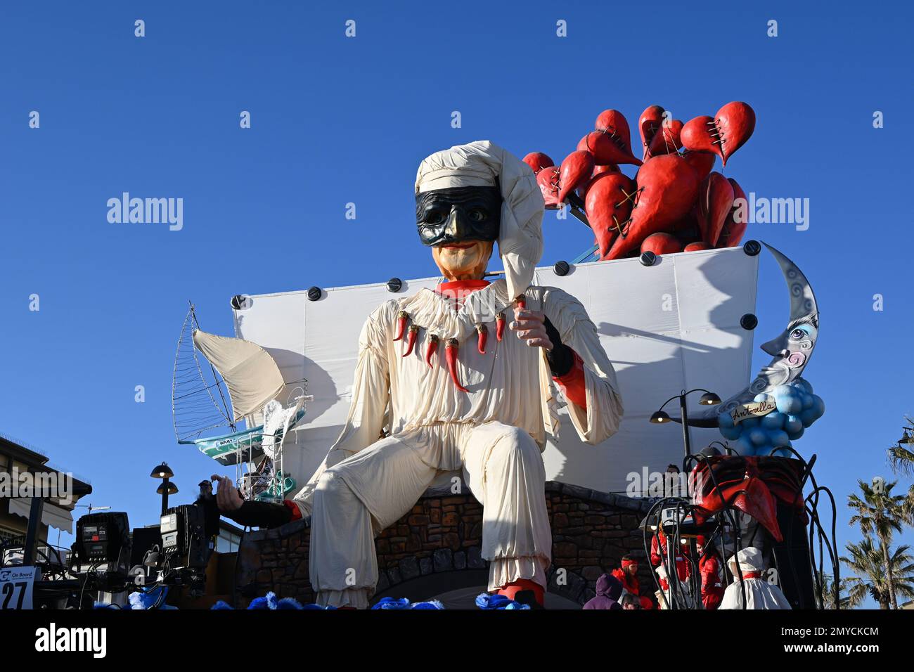 viareggio (italia) febrero 05-2023 ciento cincuenta carrozas de carnaval Foto de stock