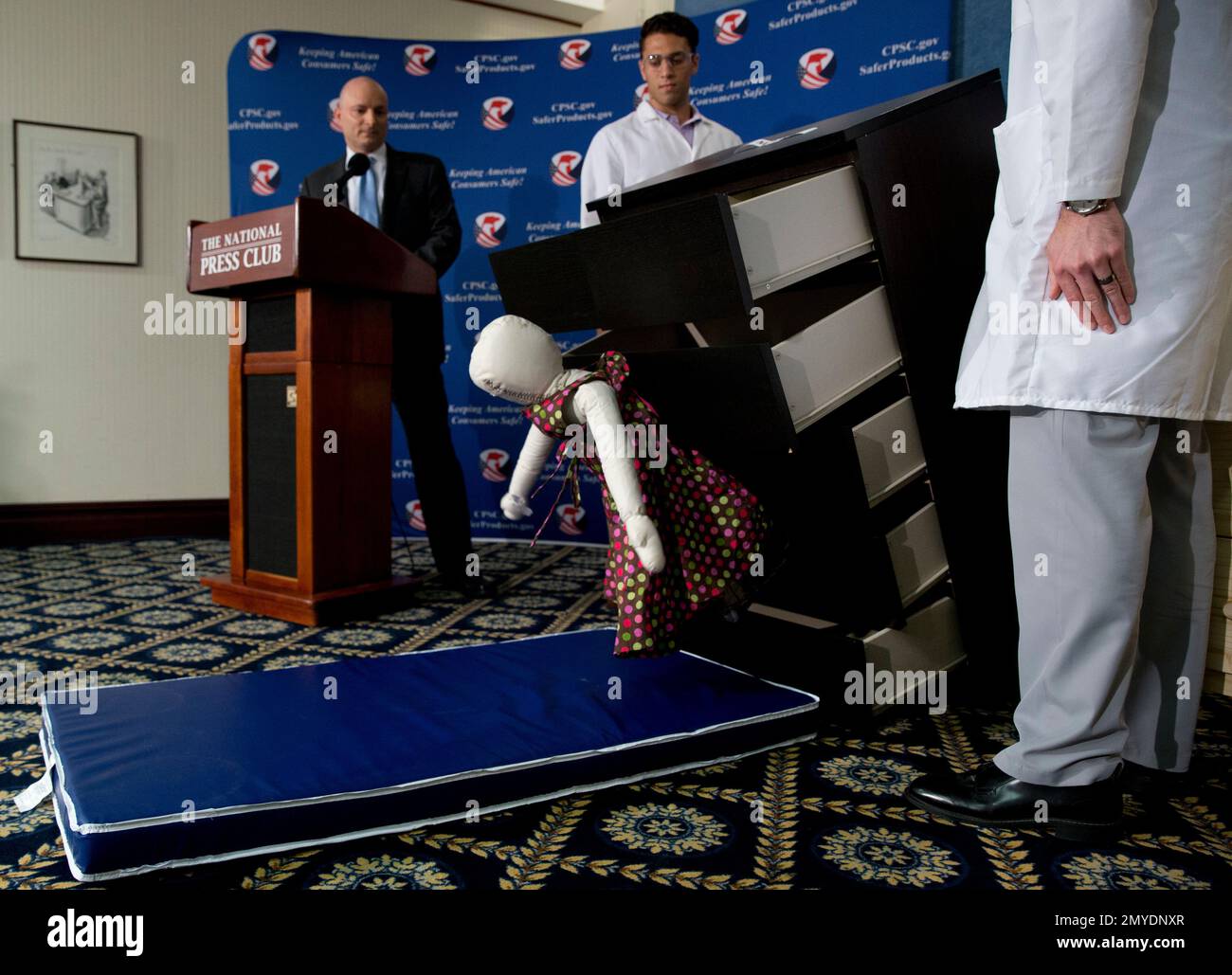 Consumer Product Safety Commission (CPSC) Chairman Elliot Kaye, left