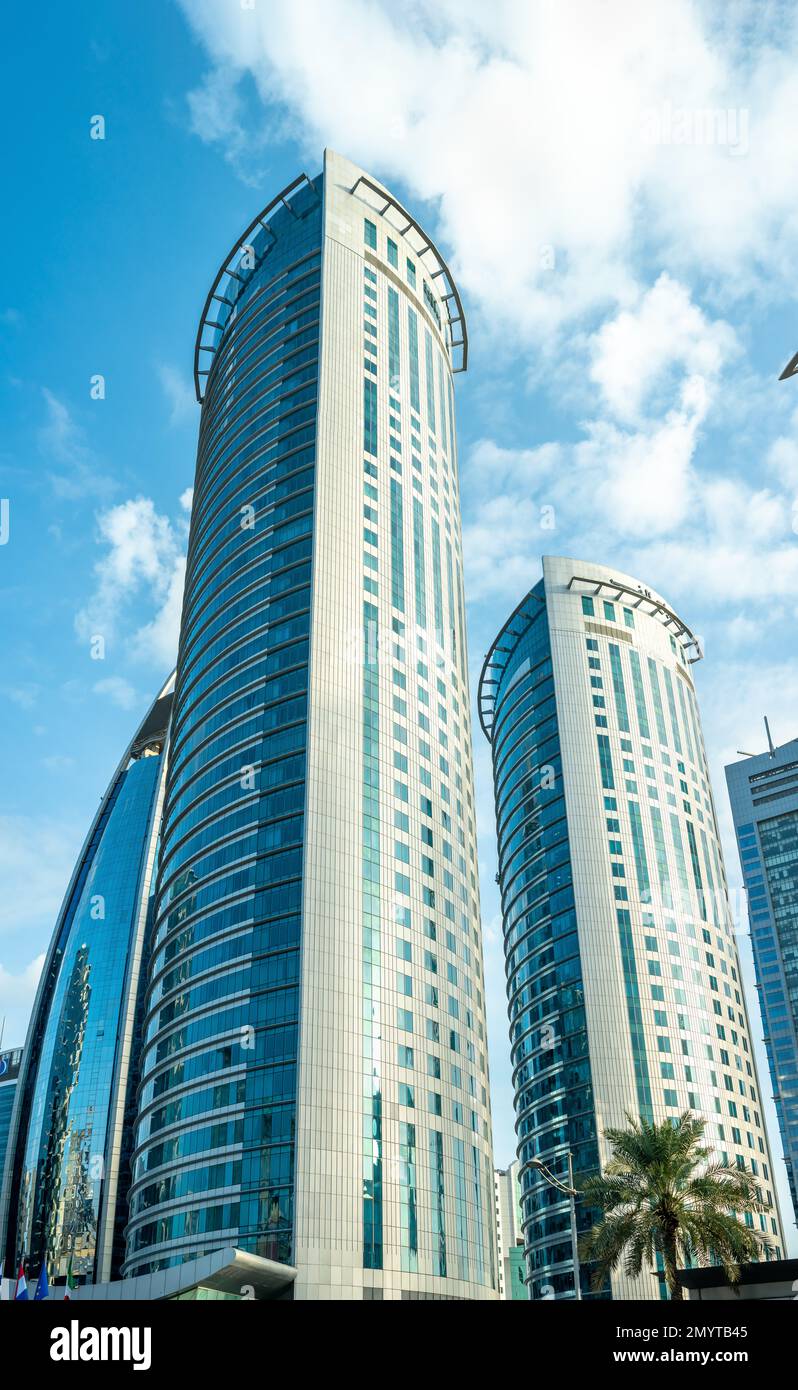  LANQiAO Exterior/Exterior Cortinas, Paisaje, Árabe Dubai  Downtown con Paisaje urbano Rascacielos Puesta de Sol Medio Oriente Ciudad  Foto Plata Ojal Superior Cortina W84 x L72 : Patio, Césped y Jardín