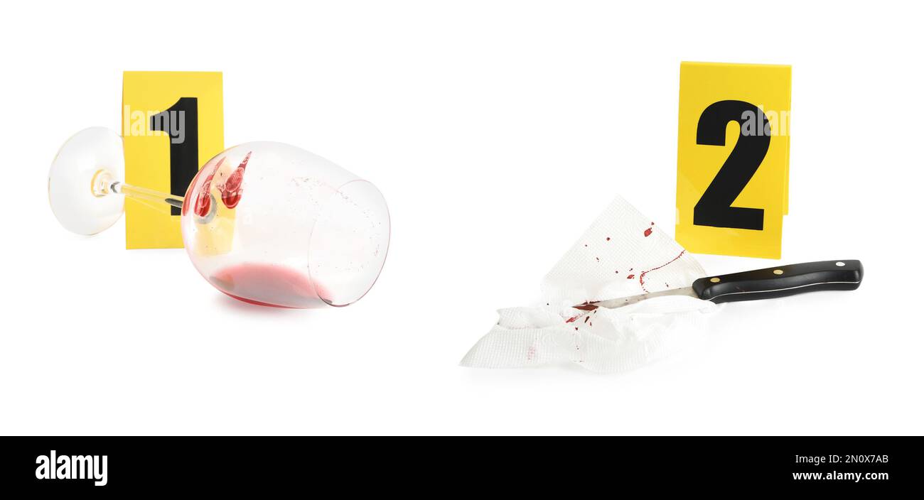 Investigación de la escena del crimen. Marcadores de identificación de