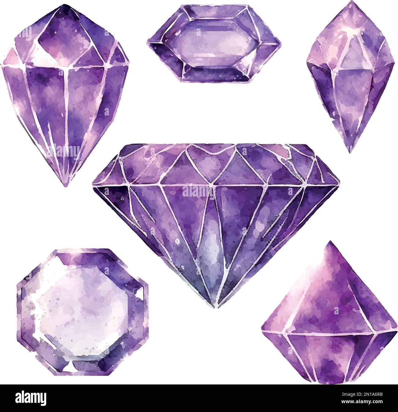Mineral de joyería de roca de diamante púrpura. Elemento de ilustración  aislado. Geométrica cuarzo polígono cristal piedra mosaico forma amatista  gema Imagen Vector de stock - Alamy