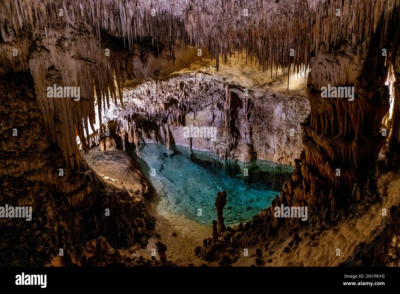 Cuevas del Drach, Porto Christo, Mallorca, Islas Baleares, España, Mediterráneo, Europa Foto de stock