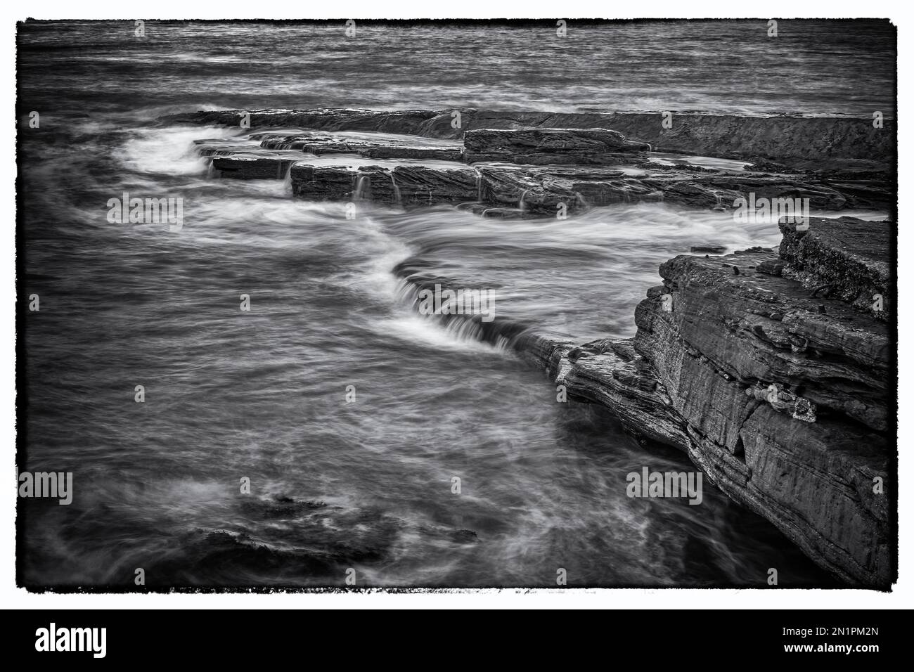 Paisaje marino de Burghead Foto de stock