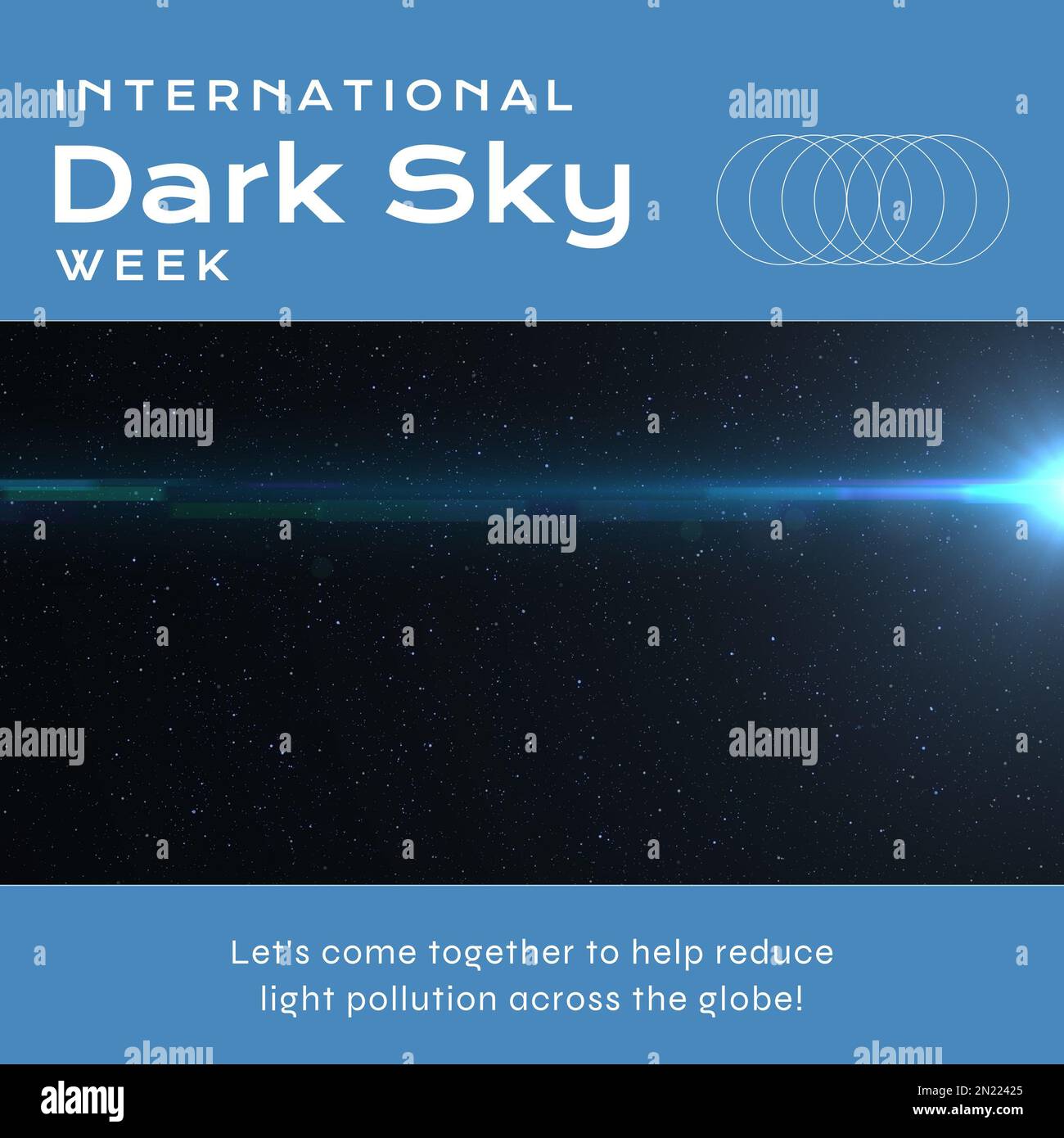 Composición del texto internacional de la semana del cielo oscuro sobre