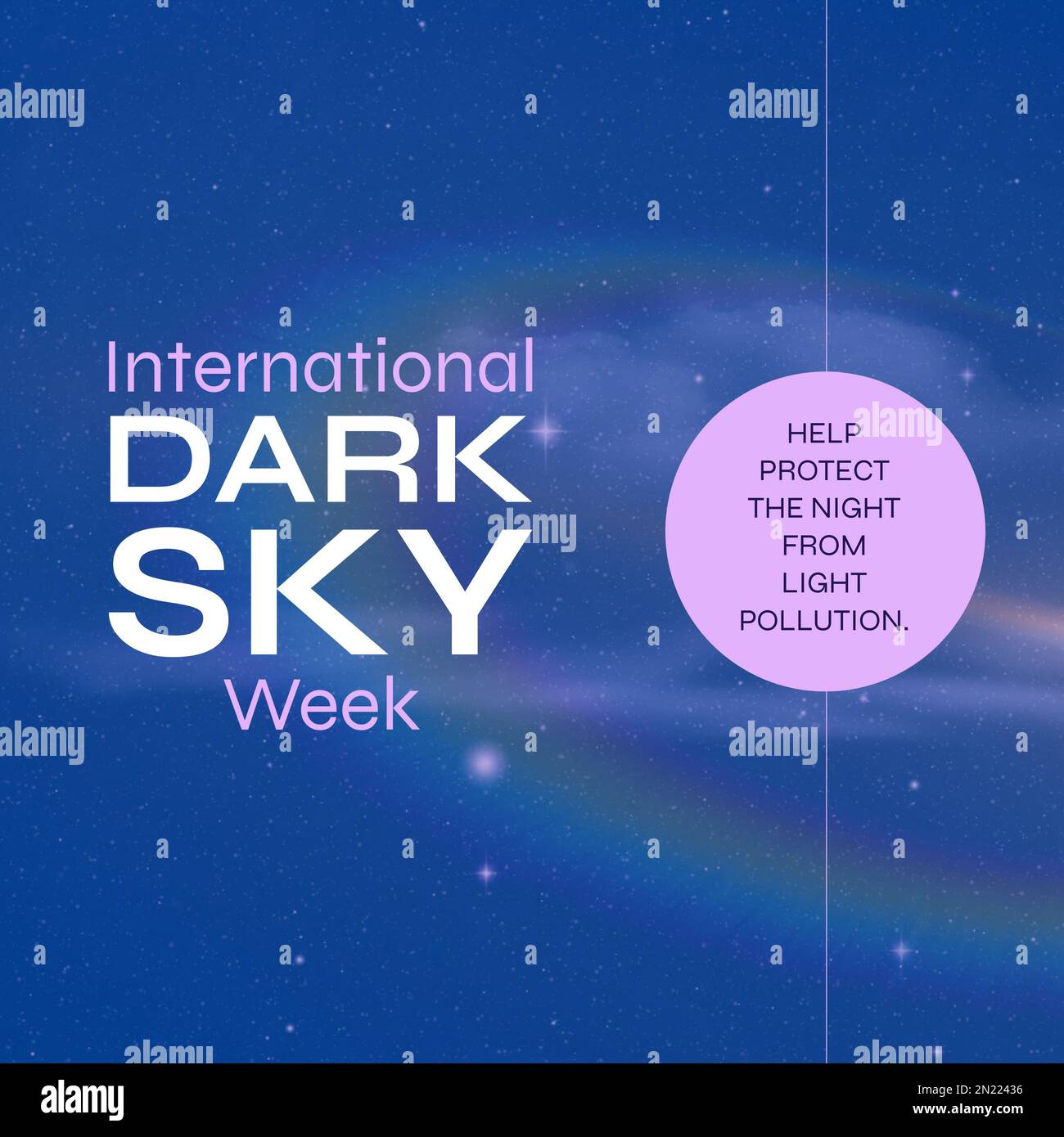 Composición del texto internacional de la semana del cielo oscuro sobre
