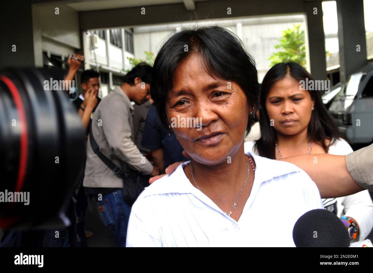 Celia Veloso, the mother of Mary Jane Veloso, a Filipino woman on death