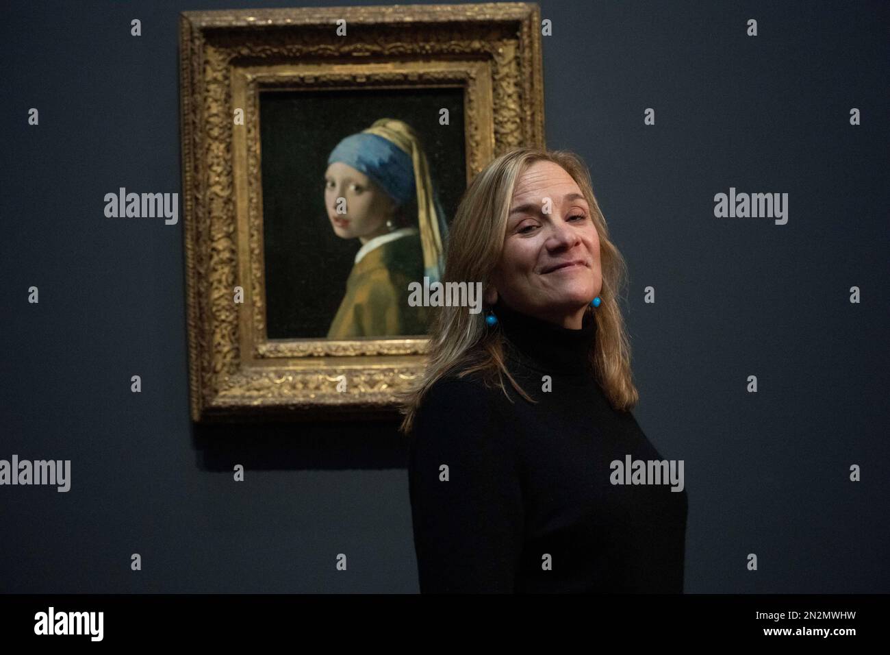 Tracy Chevalier, author of the book Girl With A Pearl Earring, poses in