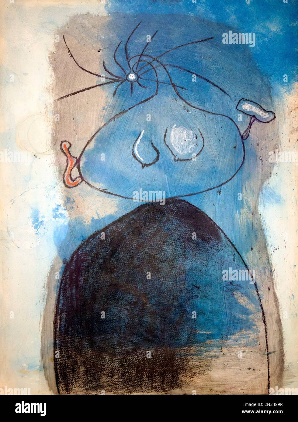 Mujer de pie, Joan Miró, 1937, Instituto de Arte de Chicago, Chicago, Illinois, EE.UU., América del Norte Foto de stock