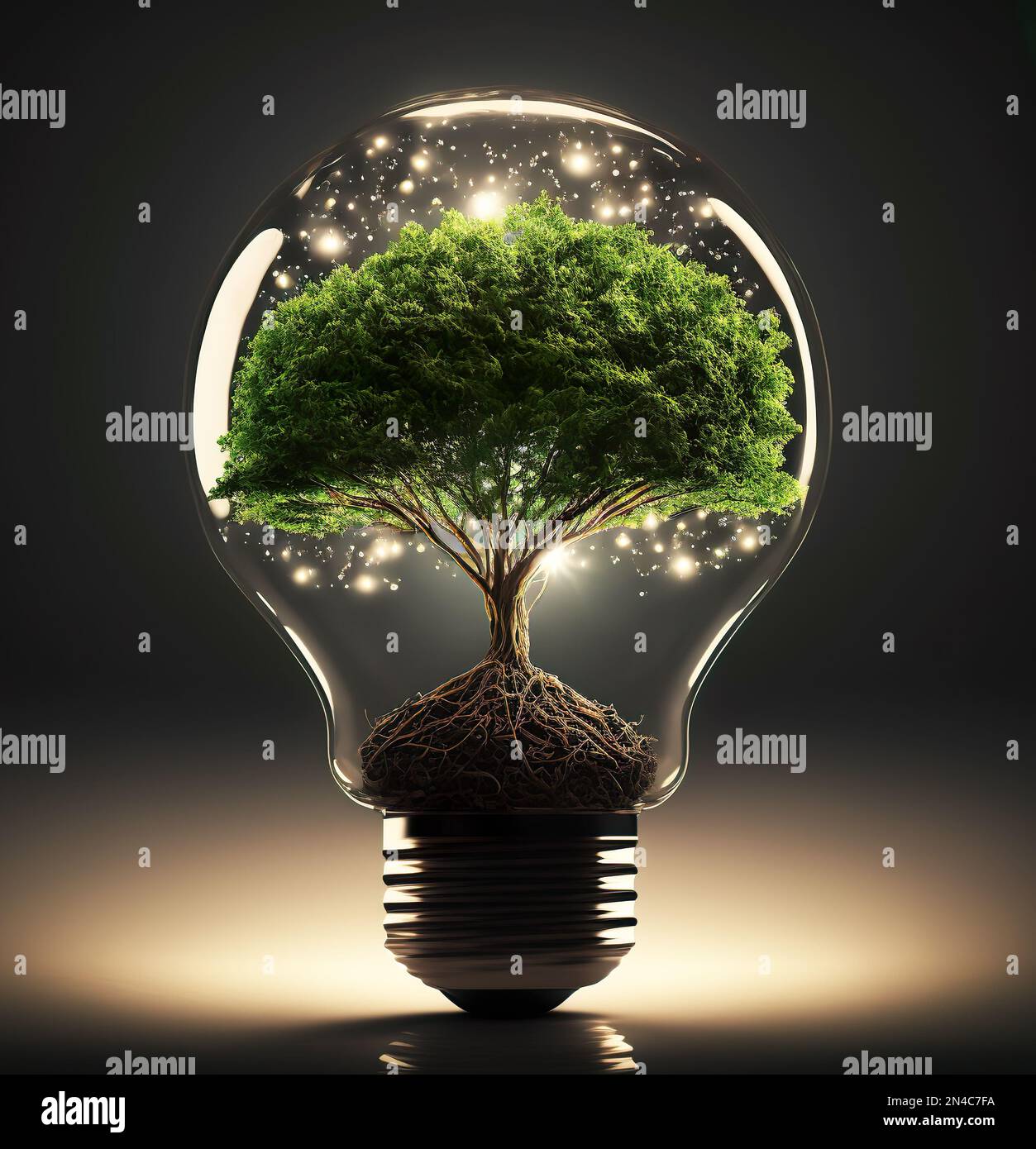 Tecnología respetuosa con el medio ambiente que protege nuestro futuro.  Energía ecológica. Tecnología del futuro. Imagen hecha con AI Fotografía de  stock - Alamy