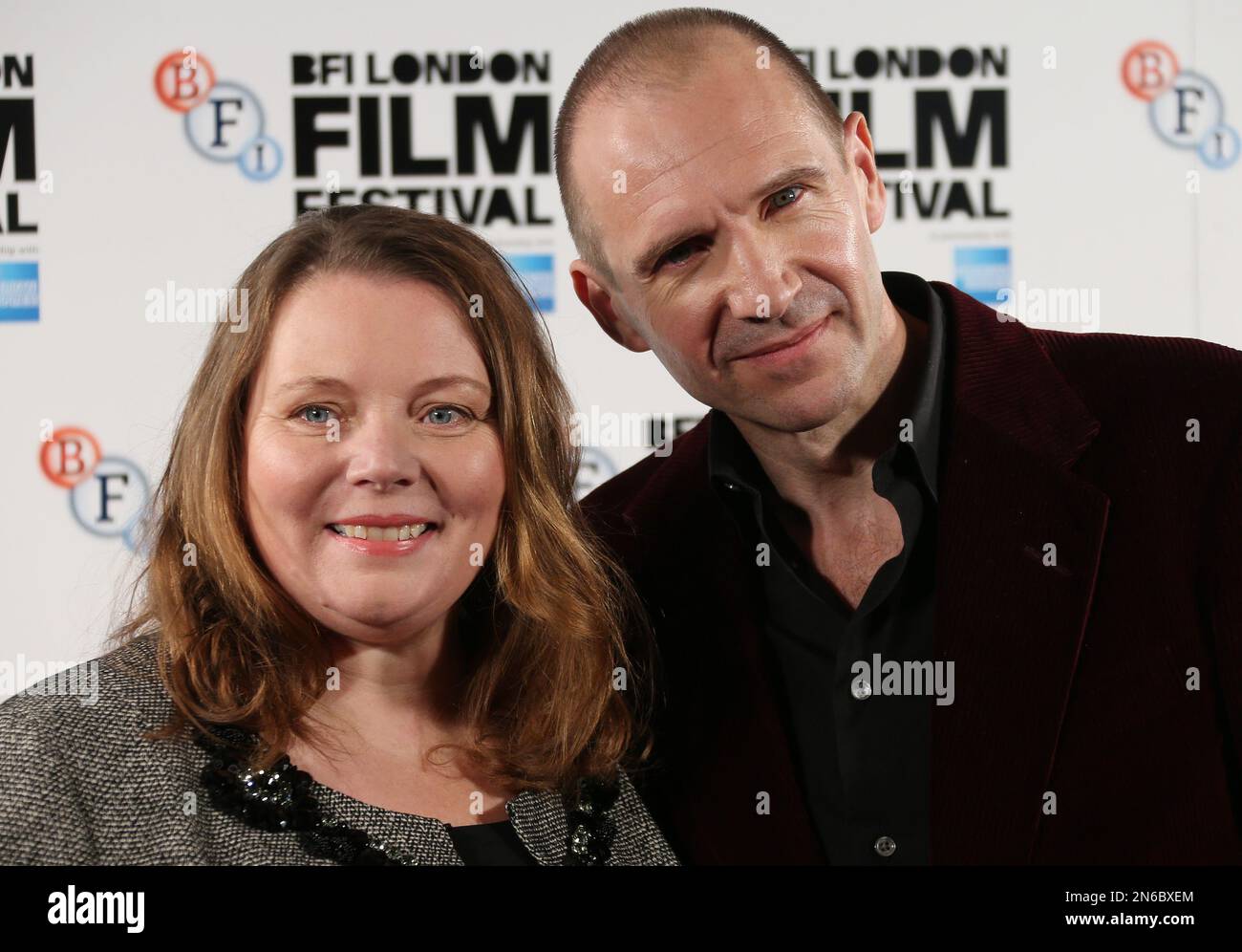 British actor and Director for the film, Ralph Fiennes, poses for photographs with British