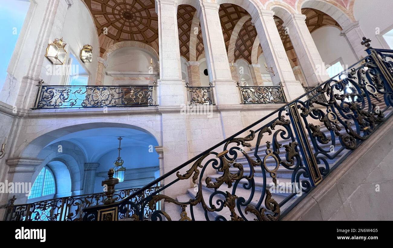 Interior del palacio real de Aranjuez Foto de stock