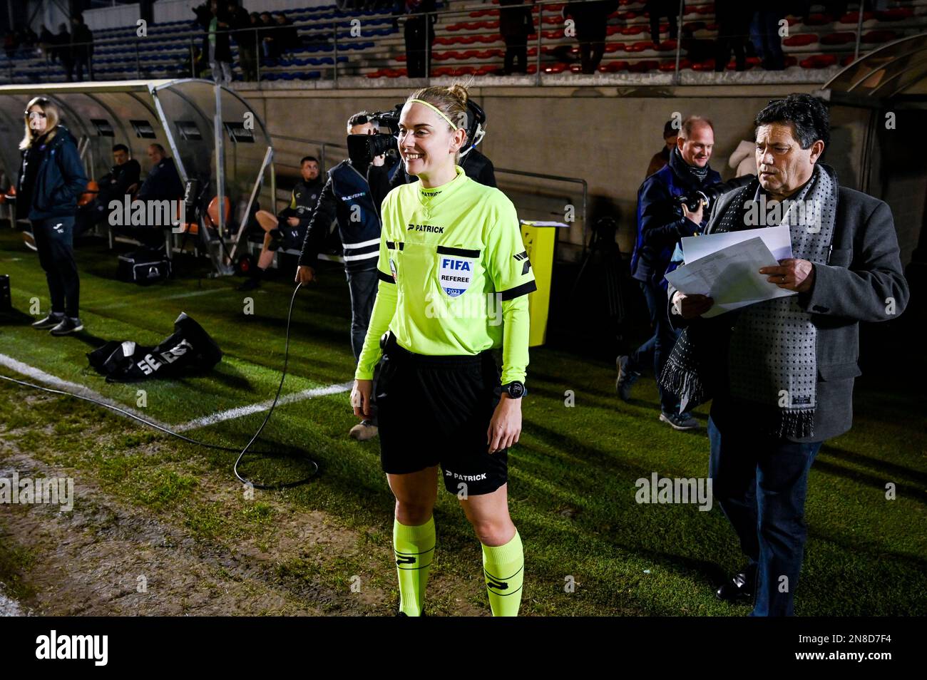 Ilay Camara (57) of RSC Anderlecht pictured during a soccer game between  KMSK Deinze and RSC