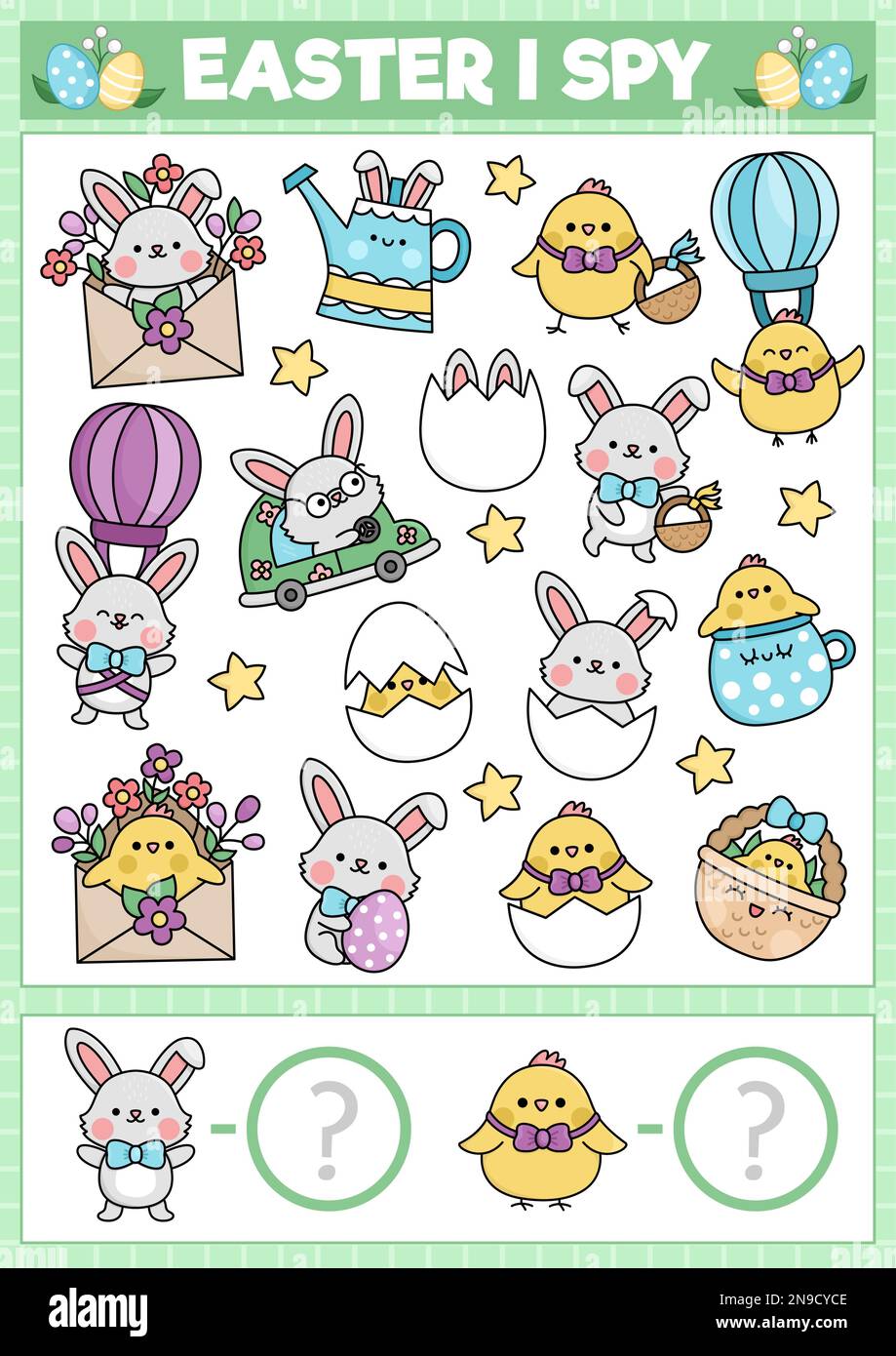 Mini juego de bingo para niños de regreso a la escuela con lindos  personajes escolares kawaii actividades para niños en edad preescolar