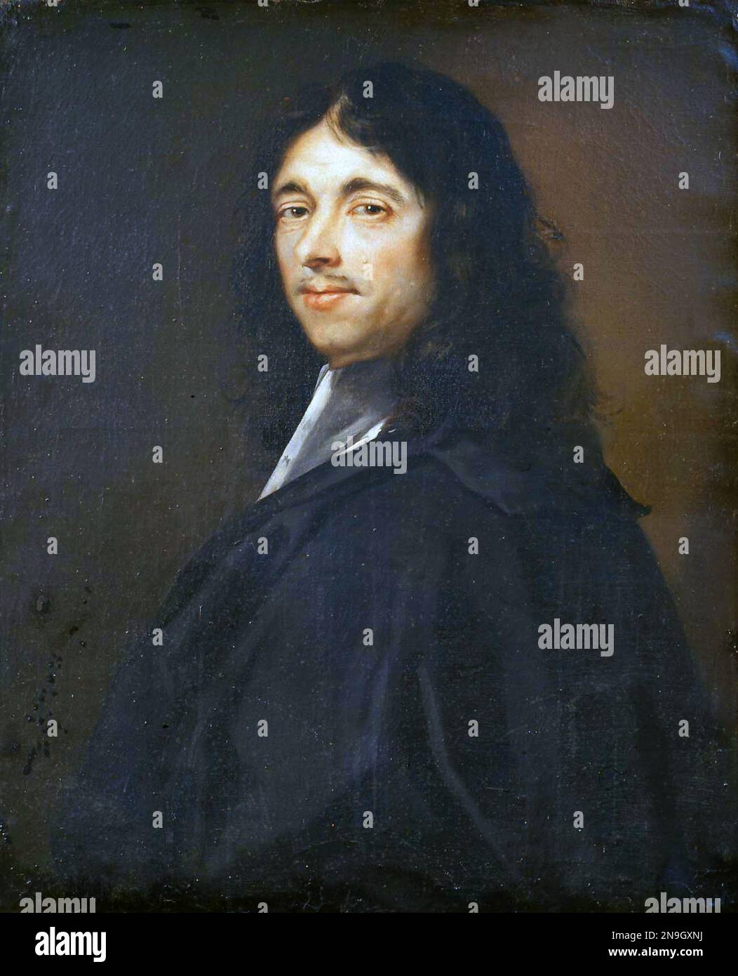 Pierre de Fermat (1607 – 1665) Matemático francés. Pintura de Rolland Lefebvre Foto de stock