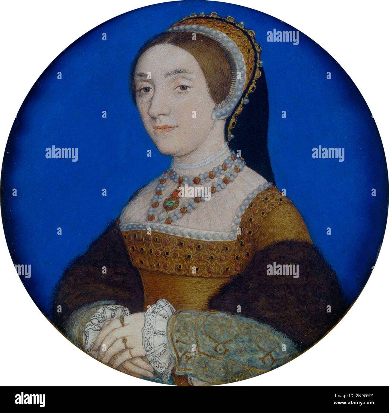 Catalina Howard (1524-1542), reina de Inglaterra desde 1540 hasta 1542 como la quinta esposa de Enrique VIII Foto de stock