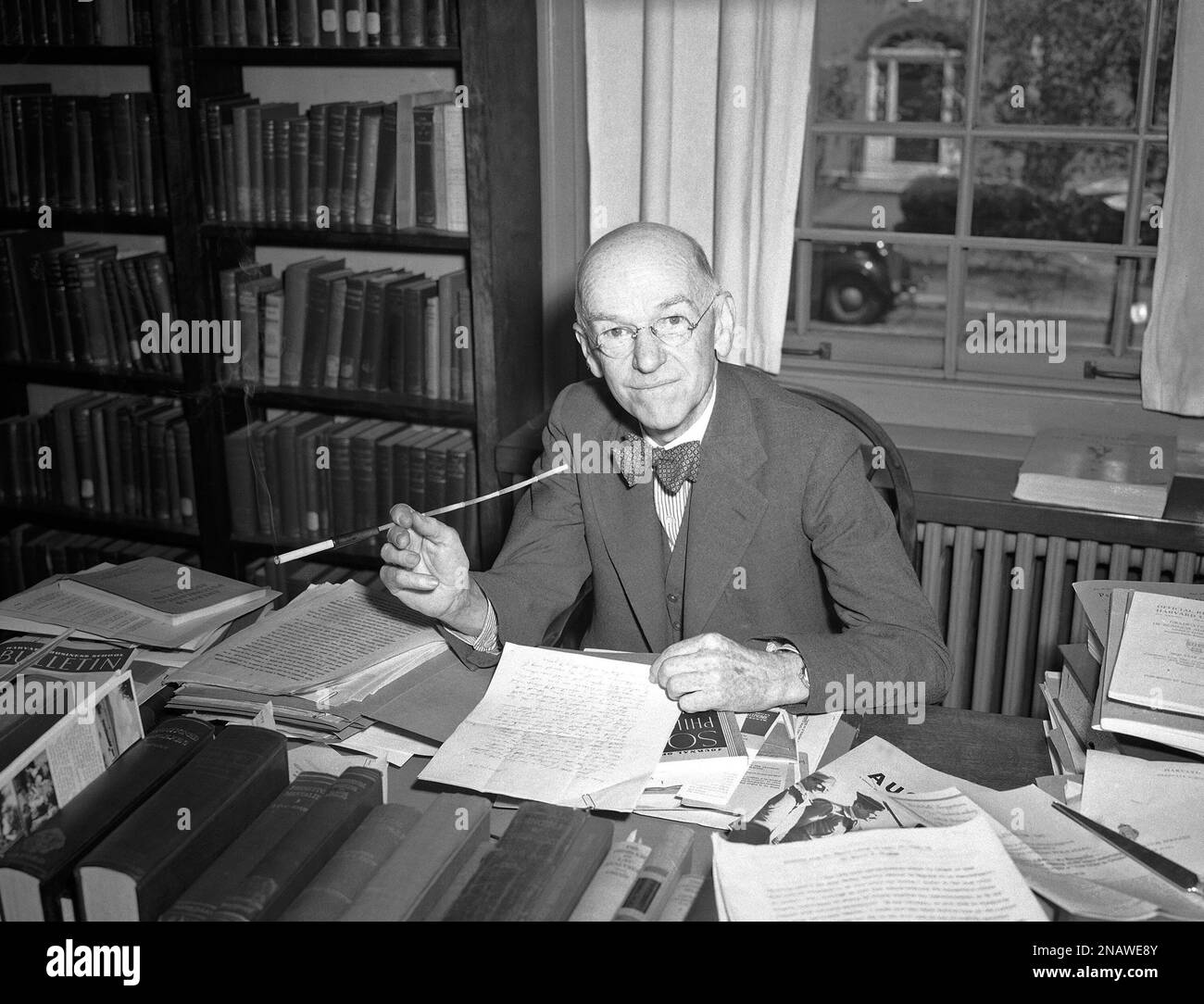 Prof. Elton Mayo of the Harvard business school in Boston, Mass., on