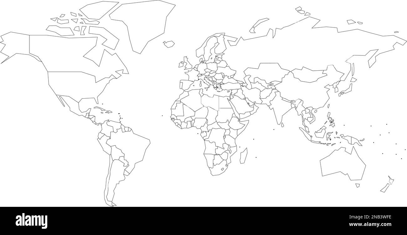 Mapa Político Del Mundo Con Puntos En Lugar De Estados Pequeños Mapa 4889