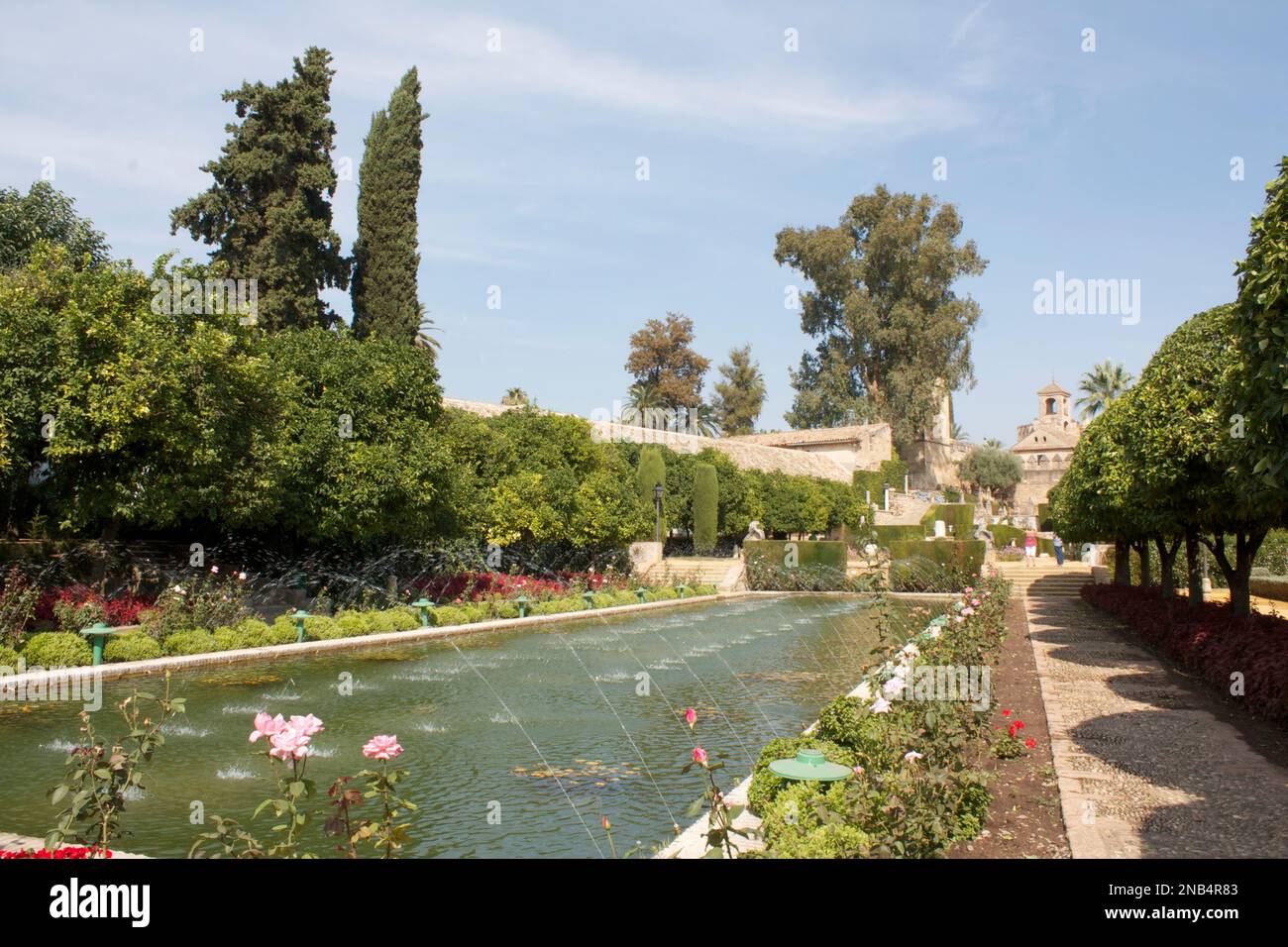 Jardines del Alcázar, Córdoba, Andalucía, España Foto de stock