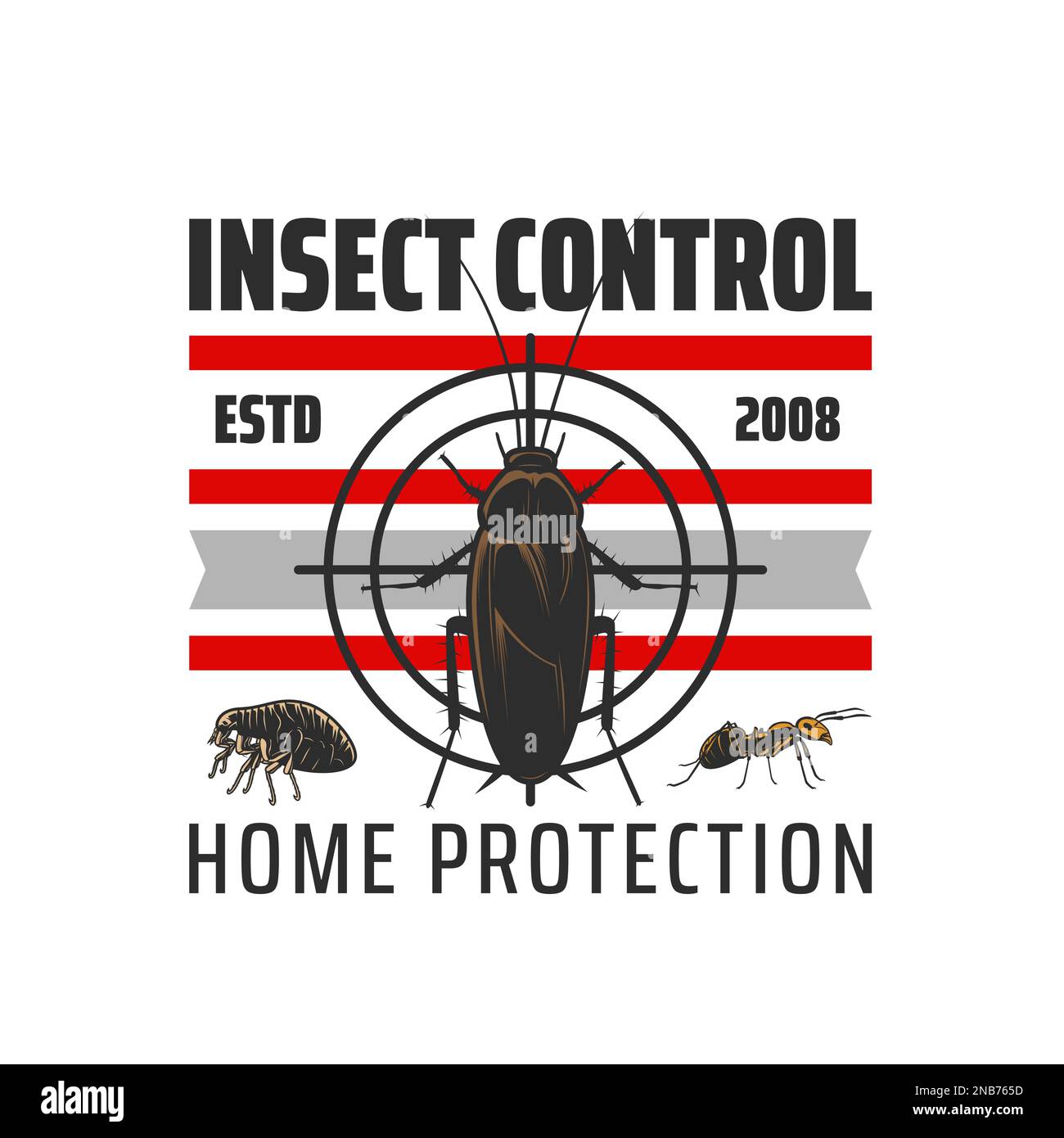 Icono De Control De Insectos Exterminación Y Servicio De Disinección De Control De Plagas 8790