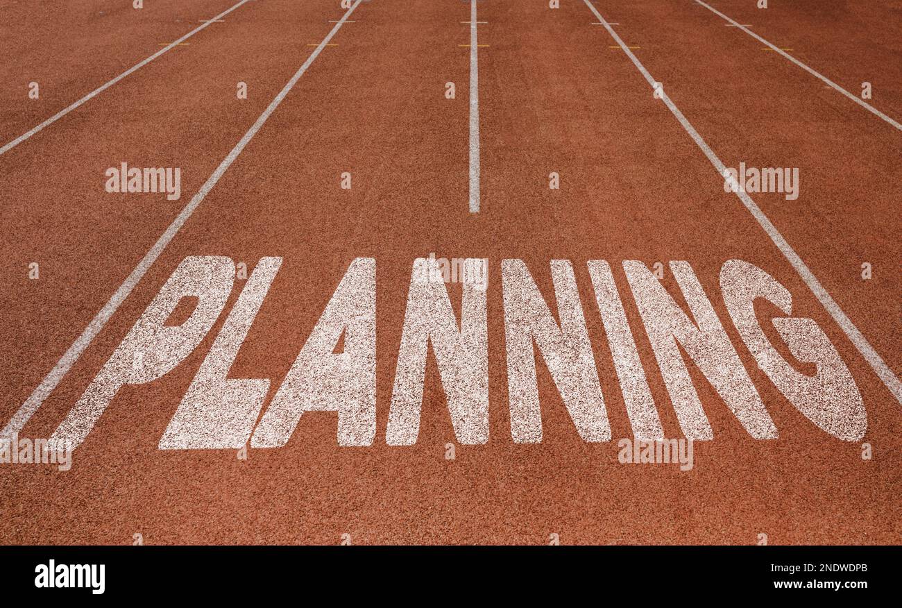 Planificación escrita en la pista de correr, Nuevo concepto en el texto