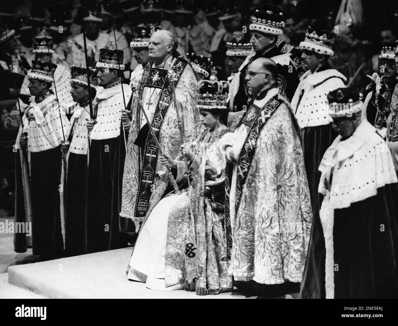This was the scene in June 1953 when Queen Elizabeth II was crowned as